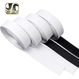 Jiehuan thân thiện với môi chịu nhiệt đàn hồi Nylon Polyester cường độ cao hai mặt tự dính móc vòng băng cho giày - Product Image 1