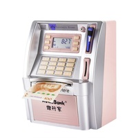 Tirelire en forme de machine pour enfants, pièces de monnaie, souvenir personnalisé, avec motifs en plastique, vente en gros, tirelire