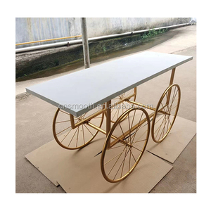 Decoración de boda, carrito de dulces, <span class=keywords><strong>Bar</strong></span> para exhibición de boda, estante de Metal - Product Image 1