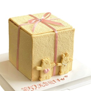 Cookie Box Cake Square Handmade Valentine'S Day Dessert Ornament - Product Image 5