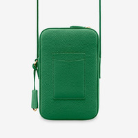 Portefeuille de téléphone portable en cuir léger pour femme, avec logo personnalisé, pour les voyages quotidiens, mode décontractée, avec fermeture éclair, en polyester, avec protection RFID, portable, à bandoulière