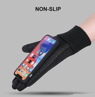 Gants de cyclisme d'hiver pour hommes, légers, imperméables, coupe-vent, personnalisés, avec écran tactile, pour sports de plein air, course à pied, ski