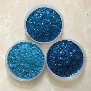 Flocons décoratifs pour sols en époxy, <span class=keywords><strong>peinture</strong></span>, copeaux bleus en MICA - Product Image 1