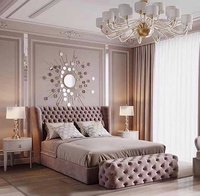 Bon marché Mobilier moderne confortable pour la maison hôtel Lit de rangement double taille en cuir souple pour chambre à coucher