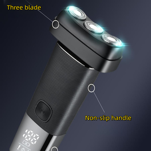 Waterproof IPX4 Wet & Dry Rotary <b>Shaver</b> for Men Rechargeable 1000mAh <b>Battery</b> Razor Beard Trimmer for Nose Ear & Body Hair - Product Image 6