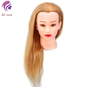 Tête d'entraînement pour <span class=keywords><strong>cheveux</strong></span> féminins avec épaules, <span class=keywords><strong>cheveux</strong></span> longs en vinyle réalistes de 22 pouces, tête de mannequin dorée avec <span class=keywords><strong>cheveux</strong></span>, tête d'entraînement pour la coupe de <span class=keywords><strong>cheveux</strong></span> - Product Image 2