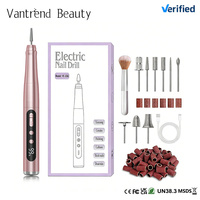 Vantrend Beauty - Machine à ongles professionnelle portable 35000 tr/min, forme stylo, rechargeable USB-C pour salon, maison, vente en gros