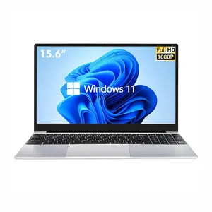 Win11 Laptop 15.6 "FHD, tastiera retroilluminata a grandezza naturale con lettore di impronte digitali, processore Intel Celeron N5095 8GB RAM DDR4 SSD da 256GB