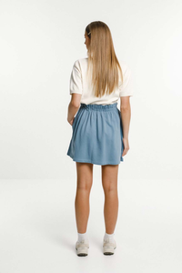 Nouvelle <span class=keywords><strong>jupe</strong></span> en <span class=keywords><strong>jersey</strong></span> de coton respirant pour femmes en gros poches brodées fermeture à la <span class=keywords><strong>taille</strong></span> haute <span class=keywords><strong>élastique</strong></span> Style décontracté été chaud - Product Image 2