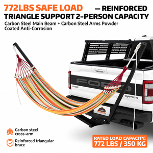<span class=keywords><strong>Soporte</strong></span> de Acero Portátil para Remolque de Jeep, Capacidad de 772 lb, Compatible <span class=keywords><strong>con</strong></span> Receptor de 2 Pulgadas, <span class=keywords><strong>con</strong></span> <span class=keywords><strong>Hamaca</strong></span> para Camioneta, Wrangler, SUV, Camping, Viajes Todoterreno - Product Image 3