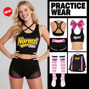 2025 Nieuwe Wedstrijd Cheer Oefenen Draag Gratis Op Maat Gemaakt Uw Eigen Logo Cheerleading Uniformset - Product Image 3