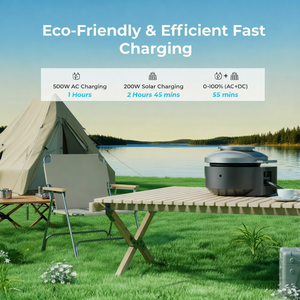 <b>Solar</b> Generator 800W 512Wh Lithium Battery Off Grid <b>Mini</b> Camping Portable Power Station <b>Solar</b> Power System - Product Image 5