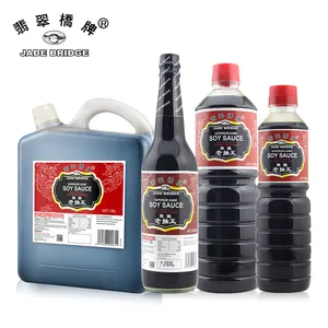 150ml produsen Cina gula rendah alami menyeduh saus kedelai tradisional gelap