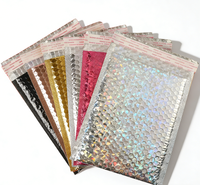 Sacs d'expédition à bulles personnalisés en aluminium, enveloppes matelassées imperméables pour accessoires de mode