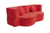 Canapé-lit double compressible pour salon, appartement, hôtel, capitonné, inclinable, en éponge, pliable