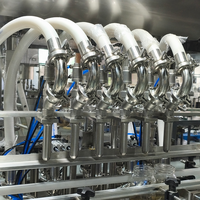 Machine de remplissage entièrement automatique pour beurre de cacahuète à haute viscosité et huile de piment avec particules, équipée d'une pompe rotative personnalisée