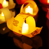 Lanternes LED flottantes en forme de bateau, étanches, pour décorations romantiques, lumières de rivière, pour piscine, lac, mariage, festival, fête