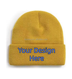 Gorros de Invierno Clásicos con Logotipo Personalizado OEM, Gorro de Punto Acrílico Suave, Gorro de Uso Diario - Product Image 1