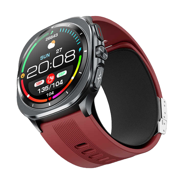 TK65 Elderly Smart Watch 2026 Health Monitoring Air Pump 1.43Inch AMOLED Android OS Blood Pressure Sleep Monitoring SOS IP67