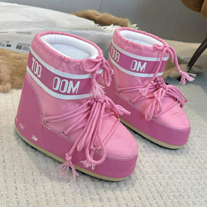 รองเท้าสกี รองเท้าหิมะ รองเท้ามูนบูท รองเท้าผู้หญิงกันน้ำ อุ่น รองเท้าสำหรับเล่นสกีและหิมะ บุขนนุ่ม รองเท้าสั้นเสริมส้น ดีไซน์น่ารักแปลกตา - Product Image 6