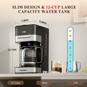Empstorm <strong>Best</strong> <strong>Supplier</strong> Commercial Prices Glass Pot Electric 120v Drip Coffee Machine Americano 12 Cups Coffee Maker in Stock - Product Image 4