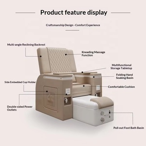 Sillón de Pedicura Automático de Lujo con Reclinación de 180 Grados, Masaje, Spa para Pies, Sofá Profesional para Salón de Belleza y Pedicura - Product Image 4