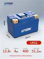 Batterie de moto LP12 12.8V 4AH, prix d'usine, pièces détachées de moto, accessoires pour scooter, ATV, UTV