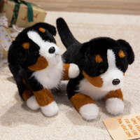 Boneka Anjing Bernese Mountain Dog Realistis Bulu Imitasi Kepadatan Tinggi Grosir Pabrik OEM ODM Kustom Hadiah Partai Besar