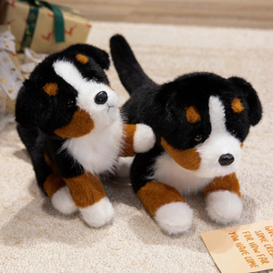 Peluche Realistico di Cane da Montagna Bernese, Cucciolo in Finta Pelliccia ad Alta Densità, Produzione all'Ingrosso OEM ODM Personalizzata - Product Image 2