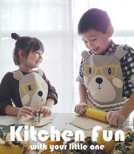 Chefs Cooking Kids Teddy <span class=keywords><strong>Bear</strong></span> Delantal Lindo Colorido Delantal para hornear Tamaño Correas ajustables Delantal de cocina para niñas Niños Niño - Product Image 4