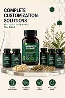 Capsules végétales OEM à marque privée, soutien lymphatique halal 9-en-1, équilibre du flux lymphatique, immunité, antioxydant, santé, 60 gélules
