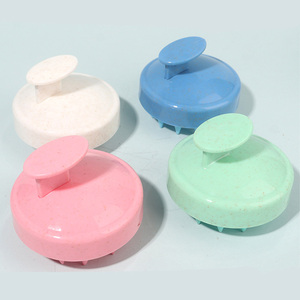 Brosse de massage ovale en silicone personnalisable avec logo pour le cuir chevelu et les cheveux, idéale pour la douche et le spa corporel - Product Image 5