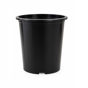 Pot de pépinière en plastique noir de 1 gallon, matériau PP, paroi épaisse, moulé par injection, pour la culture d'arbres, d'arbustes et de plantes - Vente en gros - Product Image 1