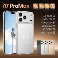 Expédition Rapide 17 Pro Max >7 pouces Neuf Débloqué 5G/LTE Double SIM Octa Core 16 Go/1 To 90Hz HD AMOLED Appareil Photo 108MP Français Anglais
