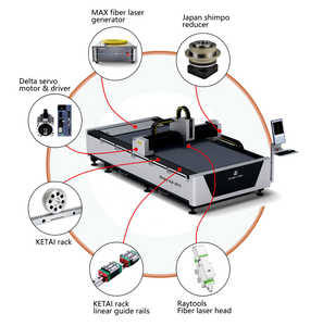 Machine de découpe laser à fibre avec une haute précision et une coupe lisse sans bavures, tête de focalisation automatique RaytoolsBS03K 11000 mm/m - Product Image 1