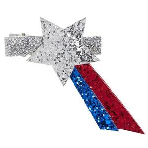 Accesorios para el Cabello de Tela para Niñas, Pinzas para el Cabello con Brillantina de Dibujos Animados, Diseño Nuevo de Estrella Arcoíris Brillante, Pinza para el Cabello para Fiestas - Product Image 2