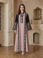 Robe Abaya de luxe brodée de paillettes, style Moyen-Orient, Arabe, Oman, Caftan Marocain, Dubaï, pour femmes musulmanes, soirée, longue robe