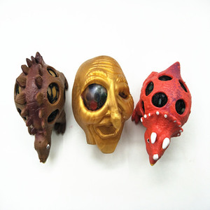 Venta al por mayor de fábrica: Pelotas antiestrés de dinosaurio de alta calidad, personalizables, de malla, para aliviar el estrés, y pelotas de uva para apretar. - Product Image 5