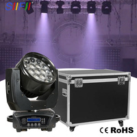 Prix de gros Bon effet 19x15W RGBW 4in1 LED Lumière de lavage Zoom à tête mobile Lumières de scène pour Noël Bar DJ Disco Discothèque