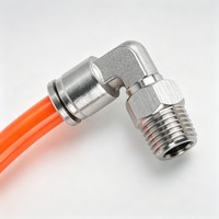 Raccords en acier inoxydable, connecteur rapide, coude à angle droit pour conduites de gaz