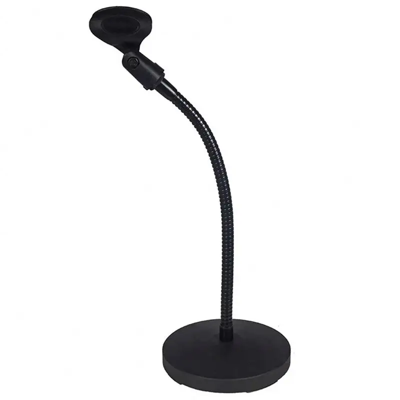 GPUB LKT-170/LKT-180 masaüstü tam Metal disk Mini el Mic için Gooseneck mikrofon standı ile