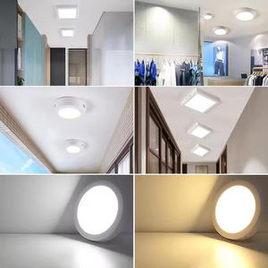 Plafón <span class=keywords><strong>LED</strong></span> de Superficie, Panel <span class=keywords><strong>LED</strong></span> Redondo y Cuadrado de 12w, 18w, 24w, 36w - Product Image 6