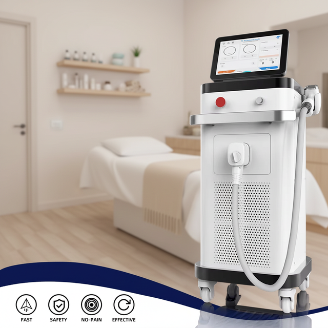 Multi-functional Professional Beauty Equipment 1200W 1000W 755nm 808nm 1064nm Diode Laser Hair Removal Machine for Commercial