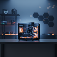 High Quality Tempered Glass Gaming PC Case ITX MATX Computer Case Support 330mm GPU 240mm Radiator Top I/O USB3.0 USB2.0