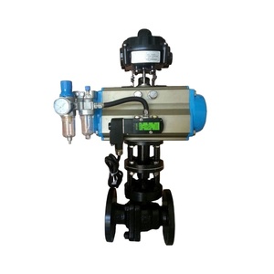 Válvula de bola accionada con actuador a prueba de explosiones y base para alta temperatura - Product Image 3
