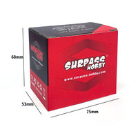 Surpass Hobby S4320 FPV Moteur Brushless, Châssis en Alliage d'Aluminium et Récepteur, Jouet d'Avion Télécommandé pour Vol Extérieur