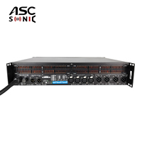 Système de sonorisation professionnel à ligne acoustique ASCSONIC AT10000Q 4 canaux 2 ohms stable, amplificateur de puissance à commutation