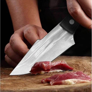 Hand-forged portable outdoor fruit knife for <b>camping</b>, meat cutting, butchering, stainless steel multi-functional handle, sharp - Product Image 2