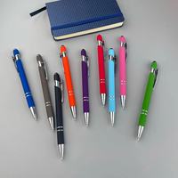 Stylo tactile en métal 2 en 1 avec Logo personnalisé, stylo tactile classique avec Logo Laser gravé