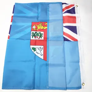 Großhandel flagge von den philippinen-2020 New jahr heißer artikel 100% Polyester ländern Fiji flagge banner beliebte design gedruckt Fiji nationalen flagge